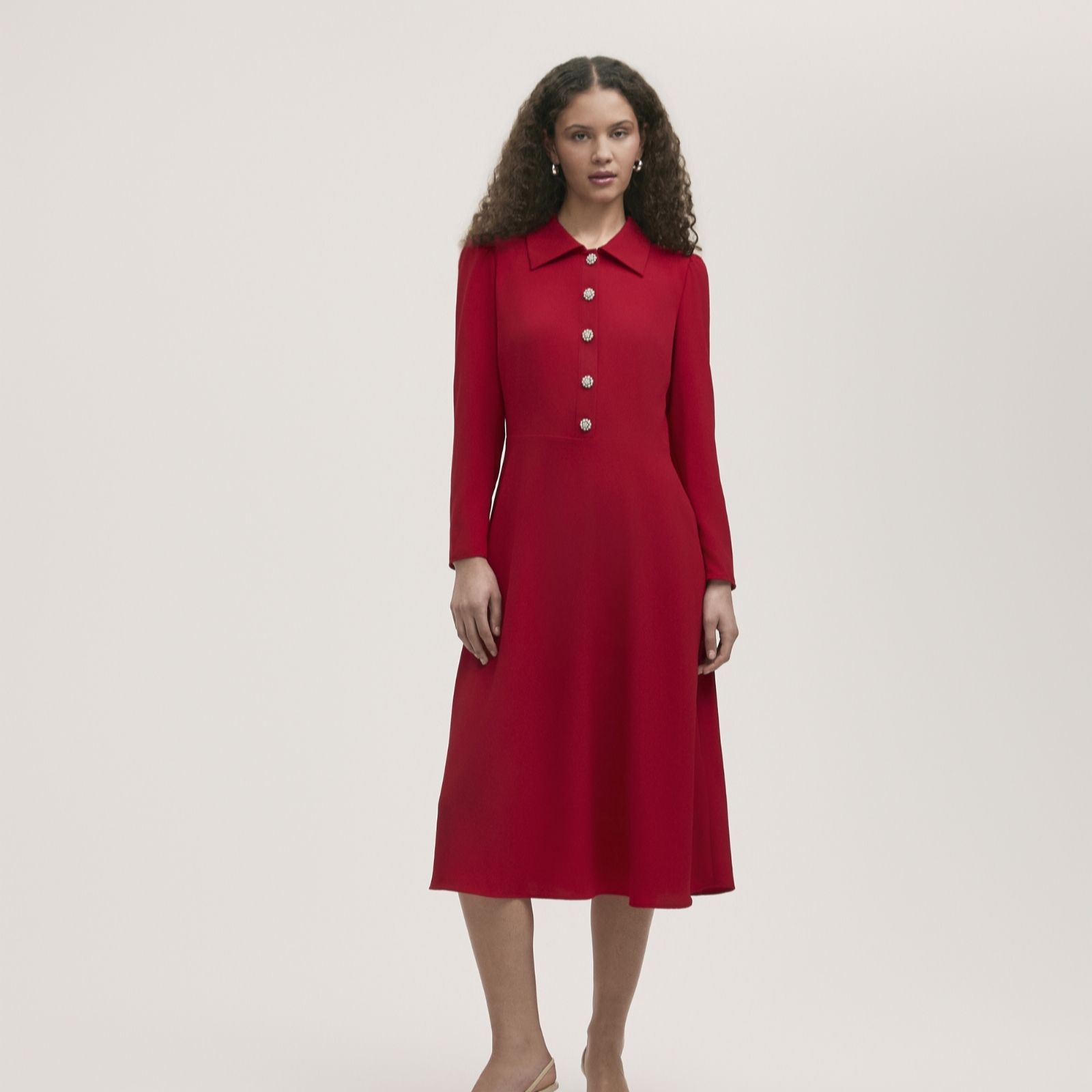 Finery London Lucia Rich Crepe Dress Short