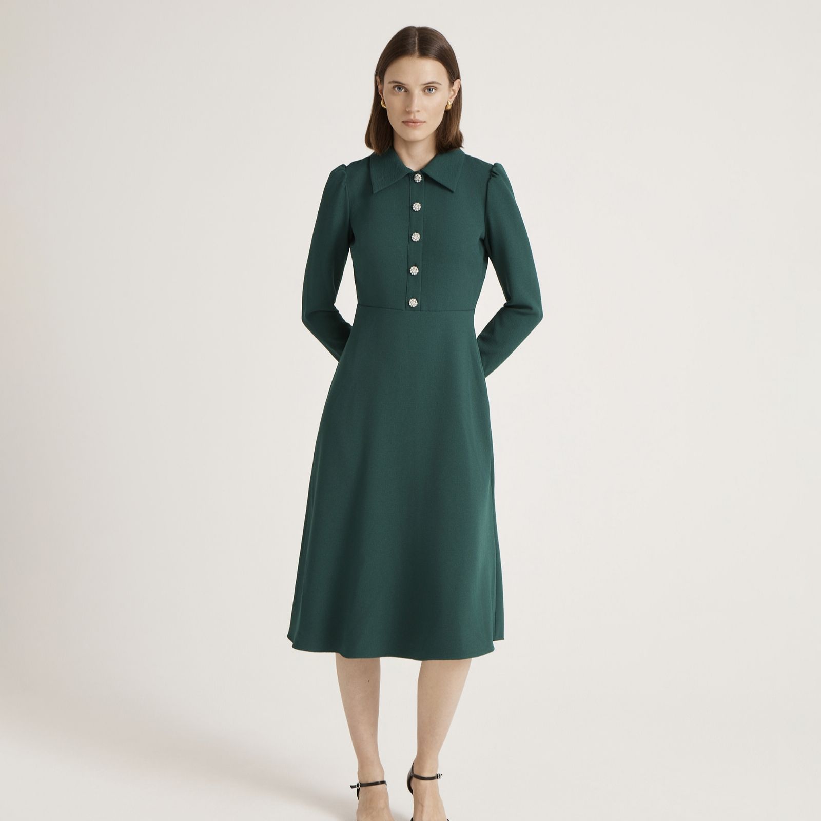 Finery London Lucia Rich Crepe Dress Short