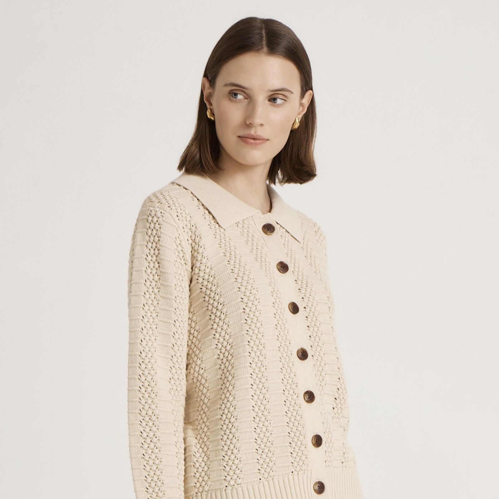 Finery London Knitted Button Up Cardigan