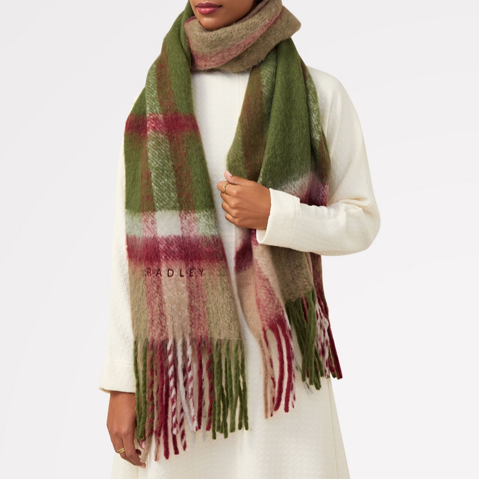 Radley Fluffy Check Scarf