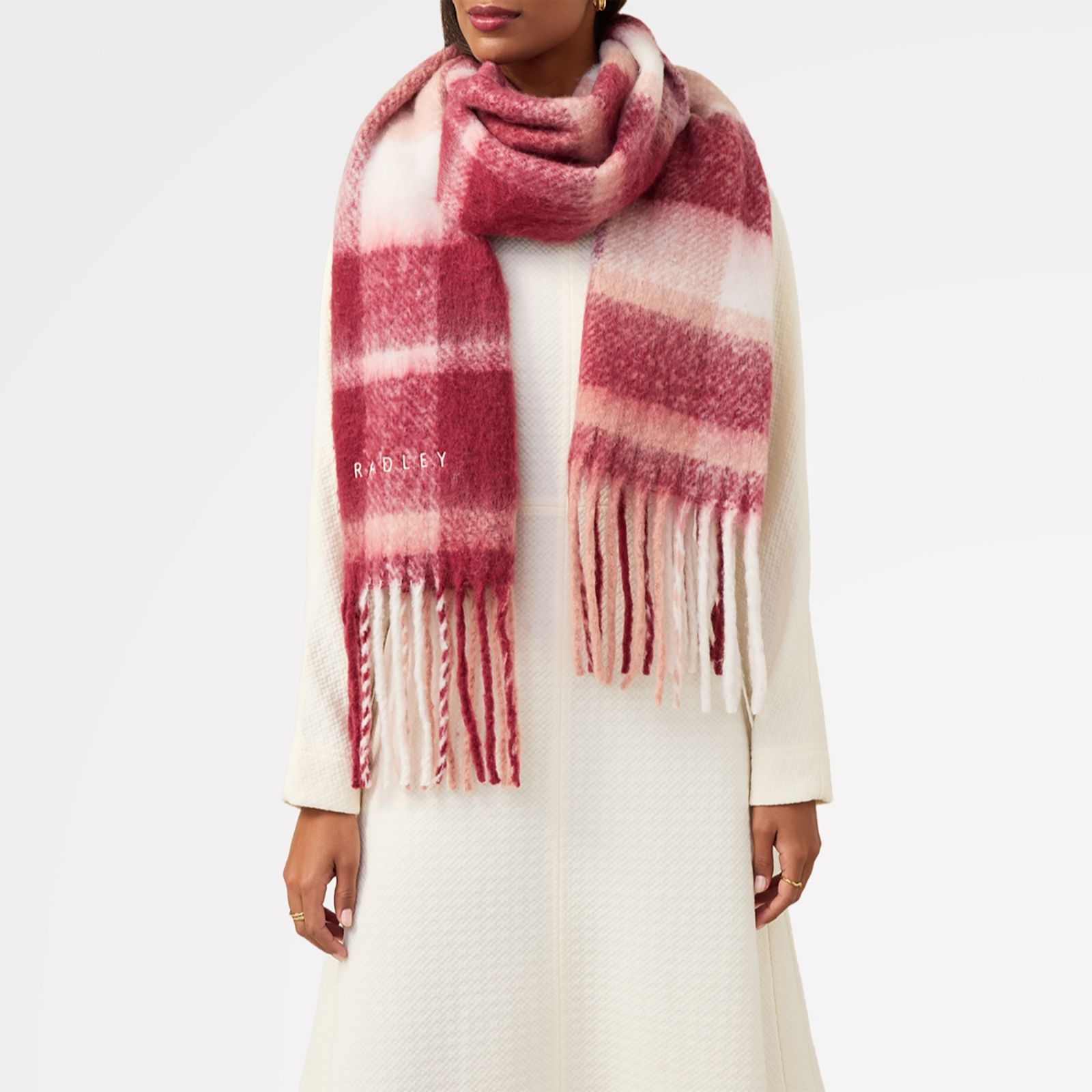 Radley Fluffy Check Scarf