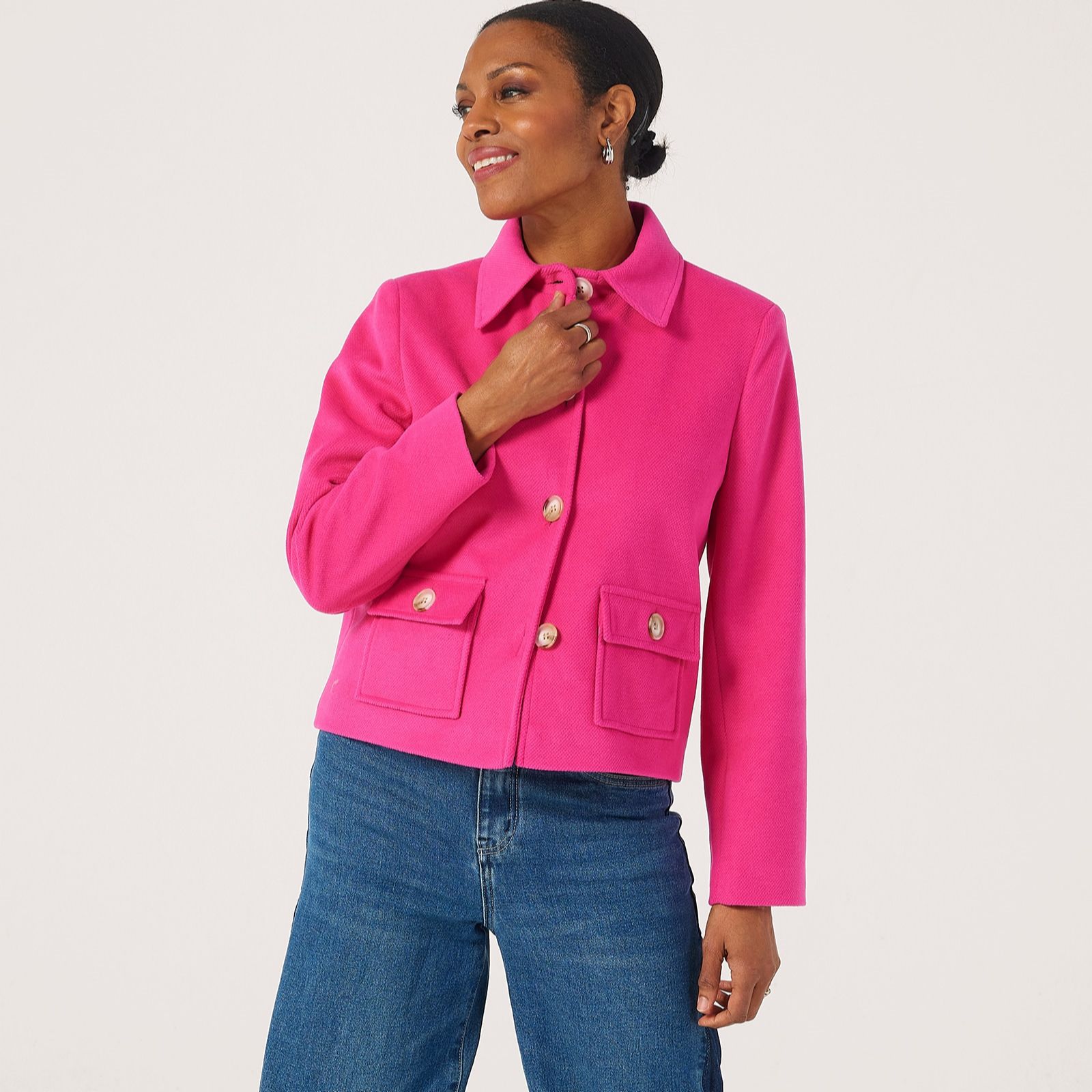 Helene Berman Soft Textured Short Jacket