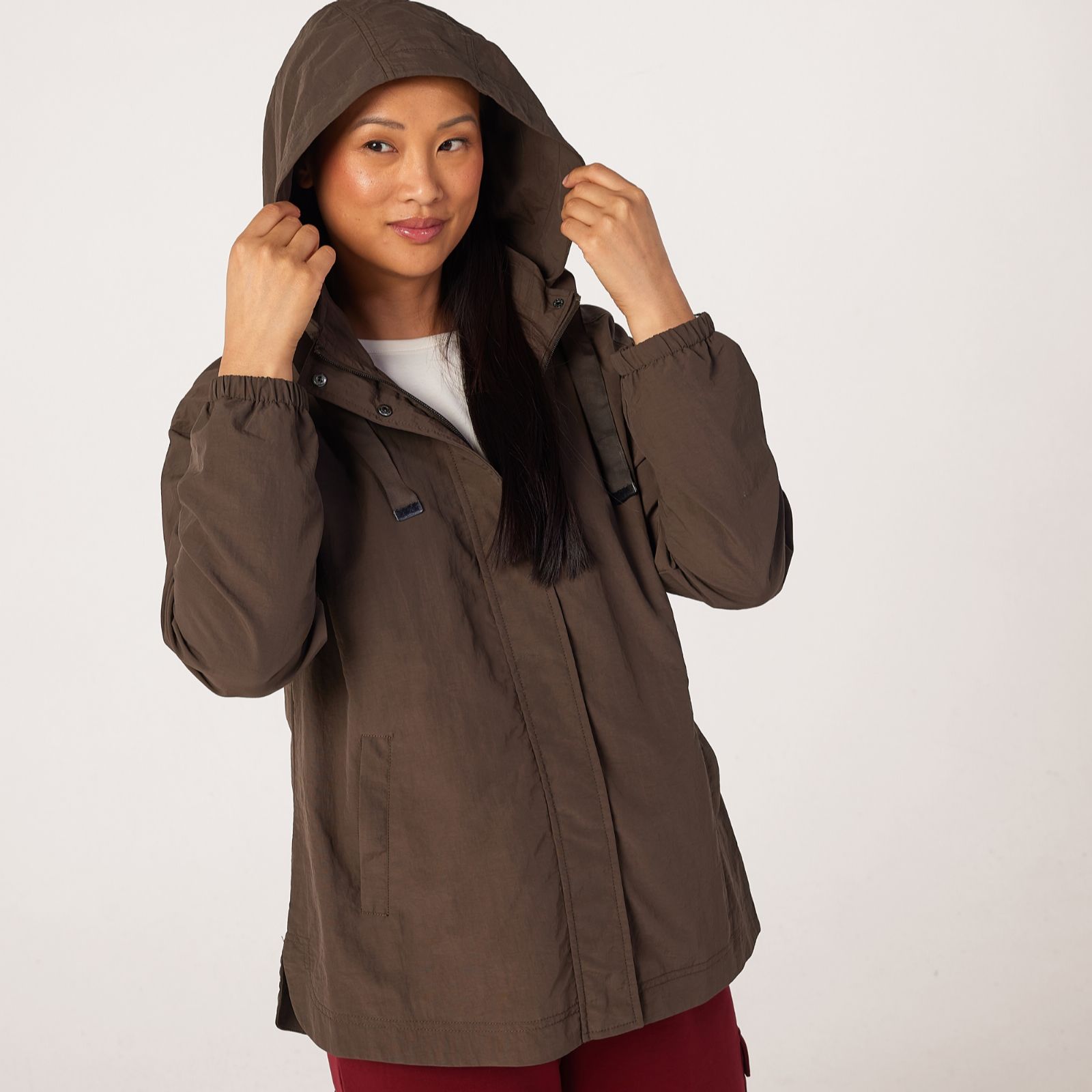 Denim & Co. Short Lightweight Parka