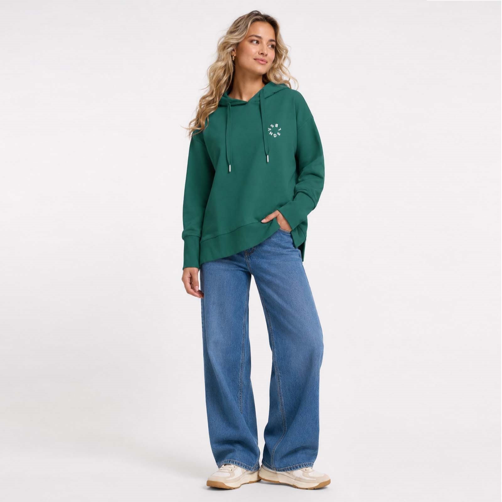 Elbsand Leisurewear Leah Cord Detail Hooded Sweat