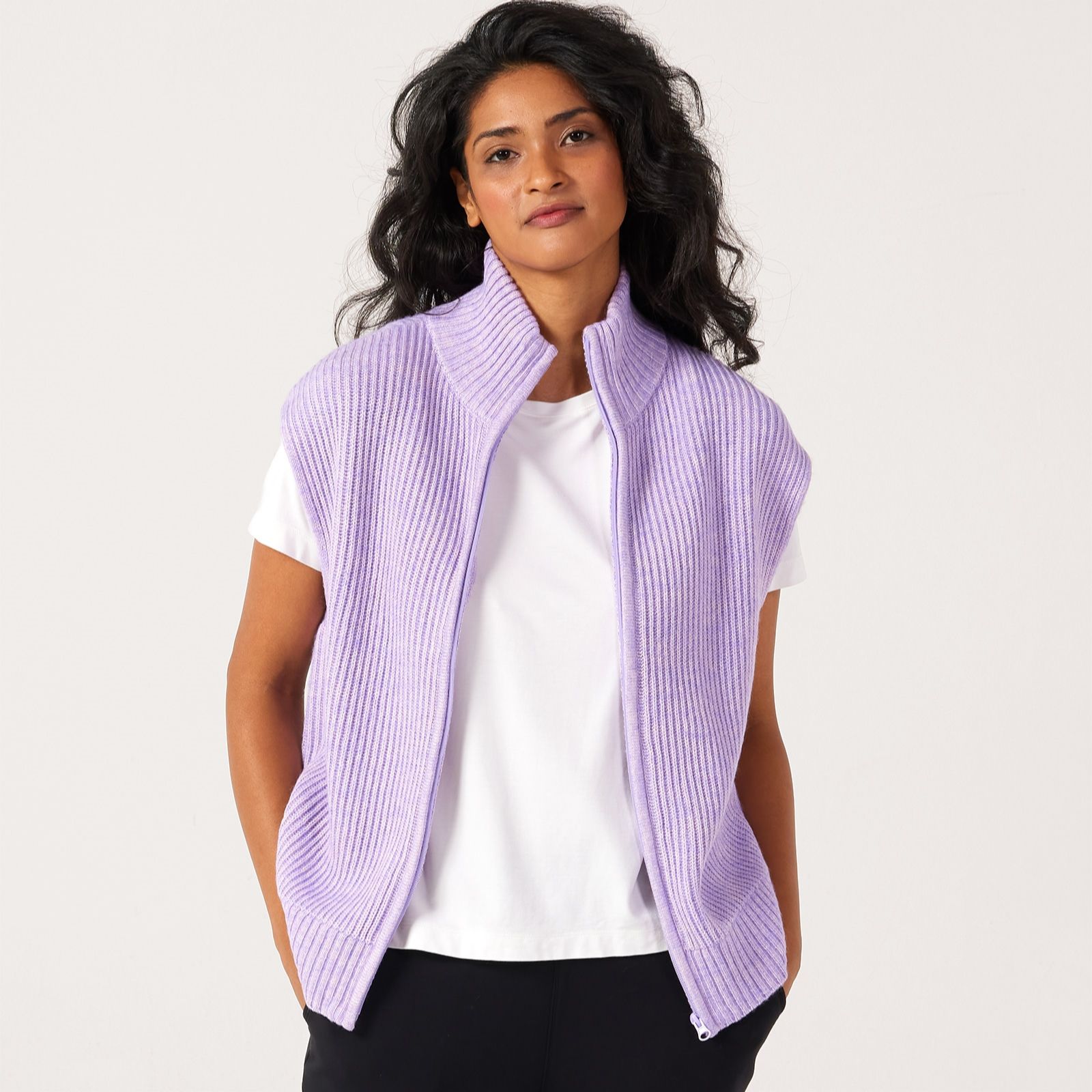 Ruth Langsford Leisurewear Knitted Zip Gilet