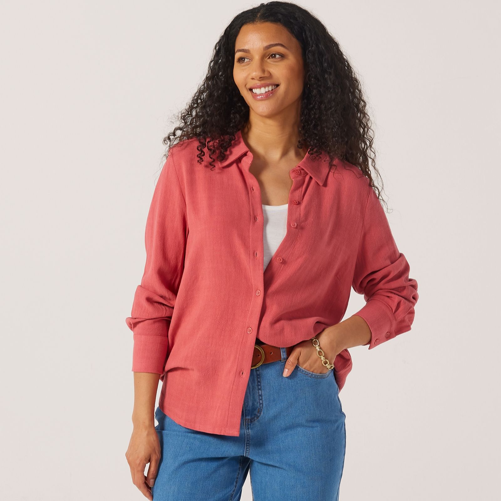 Ruth Langsford Plain Linen Shirt