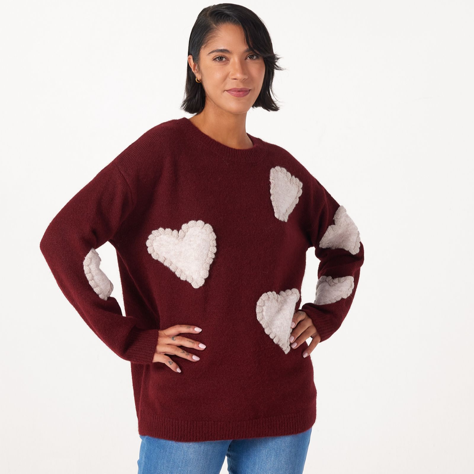 Izabel London Heart Detail Jumper