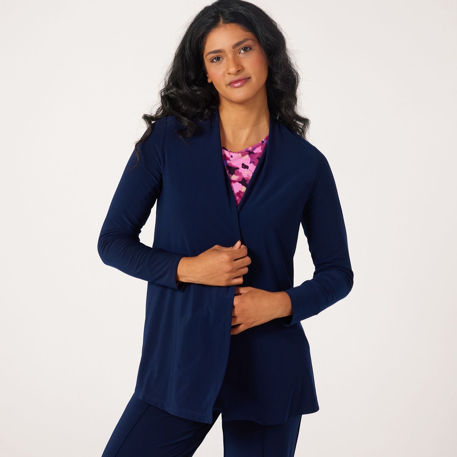 Kim & Co Deluxe Brazil Jersey Long Sleeve Cardigan