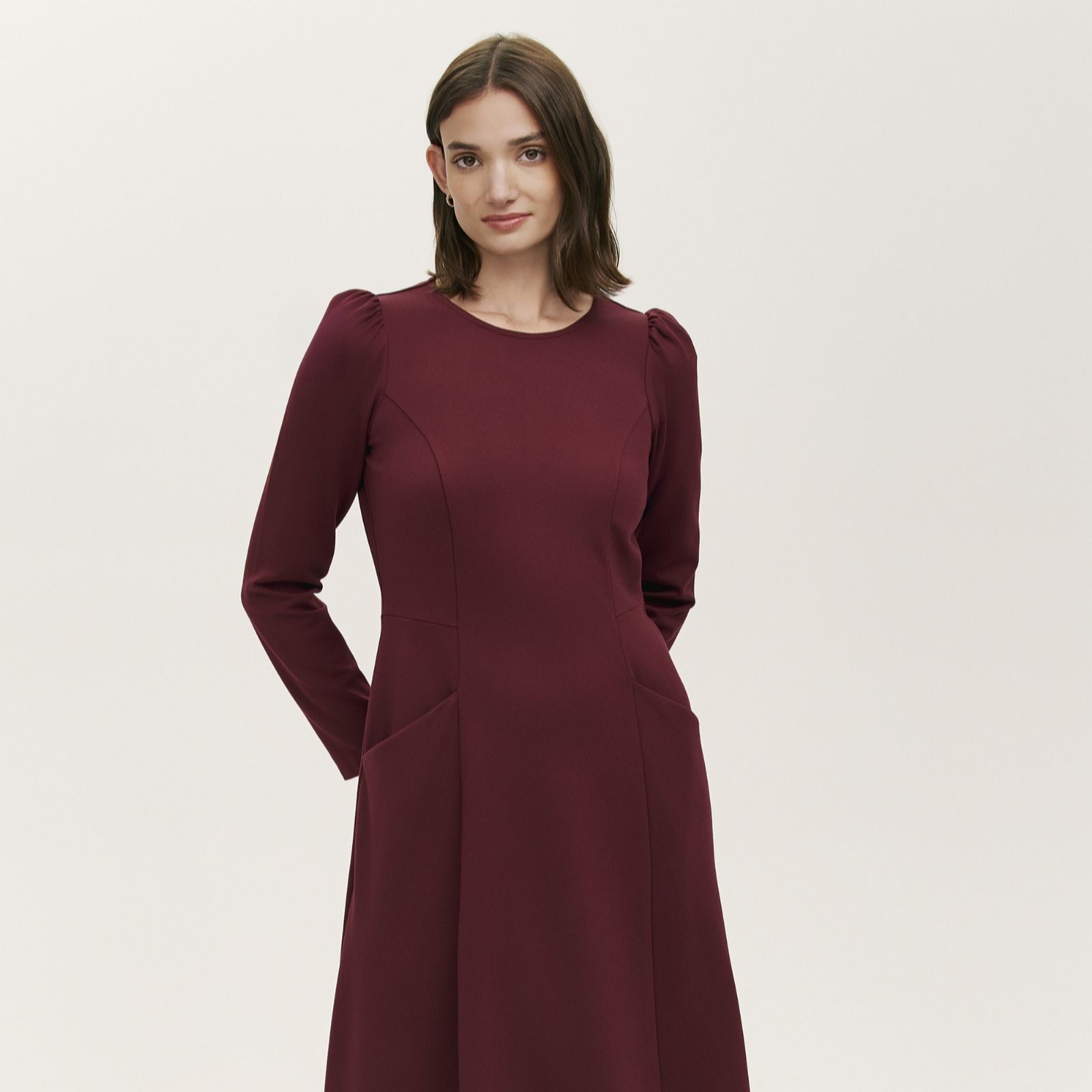 Finery London Felice Ponte Jersey Midi Dress Standard
