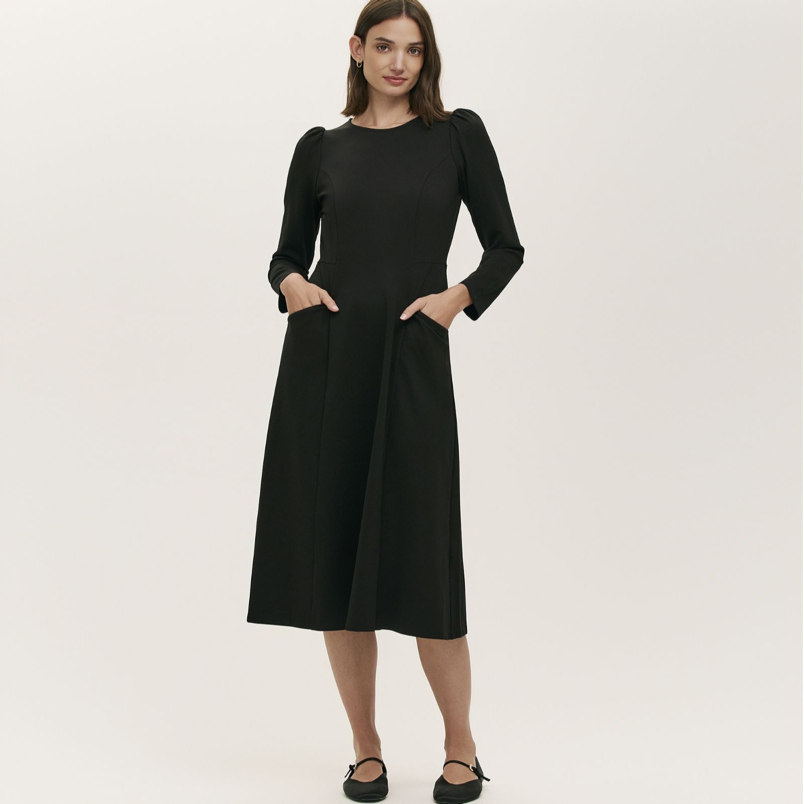 Finery London Felice Ponte Jersey Midi Dress Standard