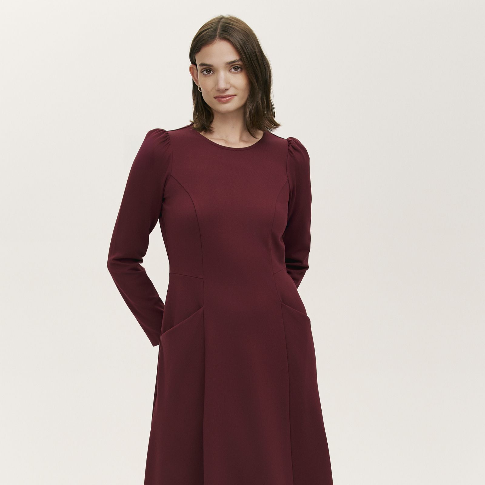 Finery London Felice Ponte Jersey Midi Dress Standard
