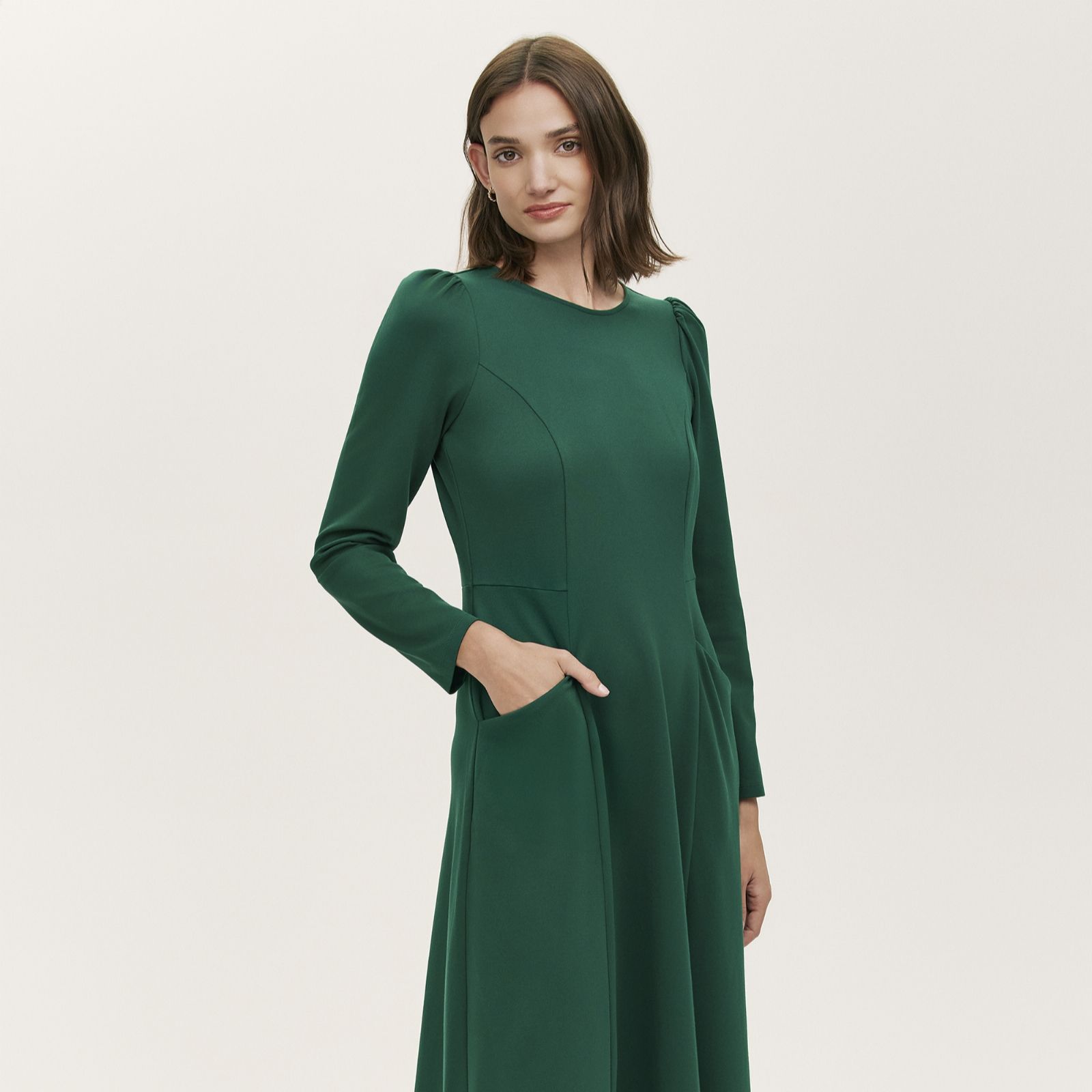 Finery London Felice Ponte Jersey Midi Dress Standard