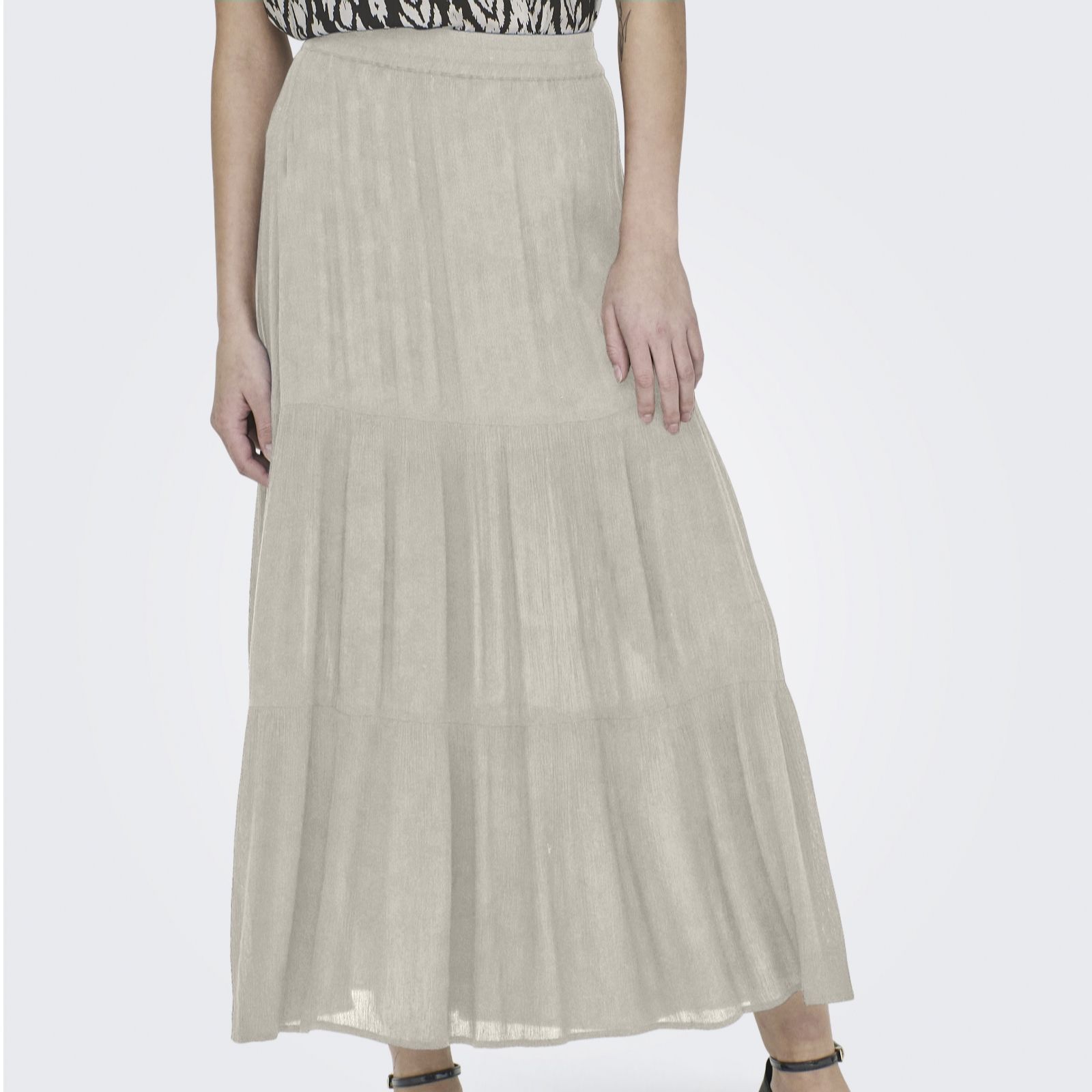 Only Mikka Tiered Ankle Skirt