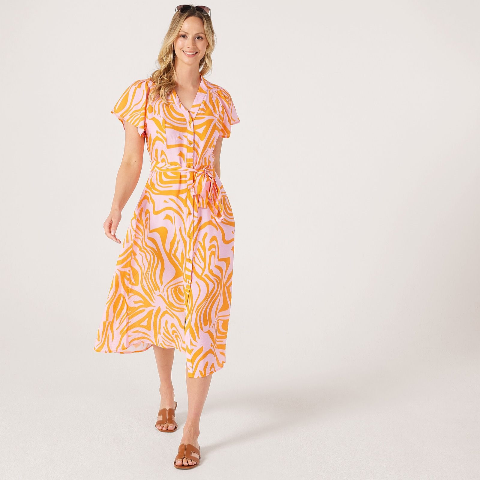 Izabel London Animal Print Maxi Dress