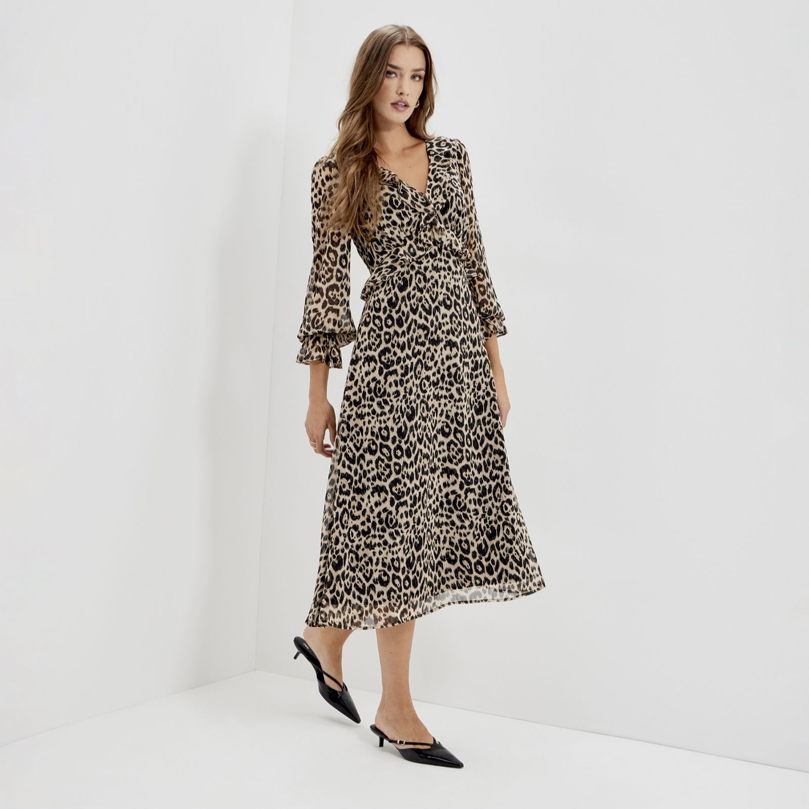 Finery London Veronica Chiffon Dress Standard