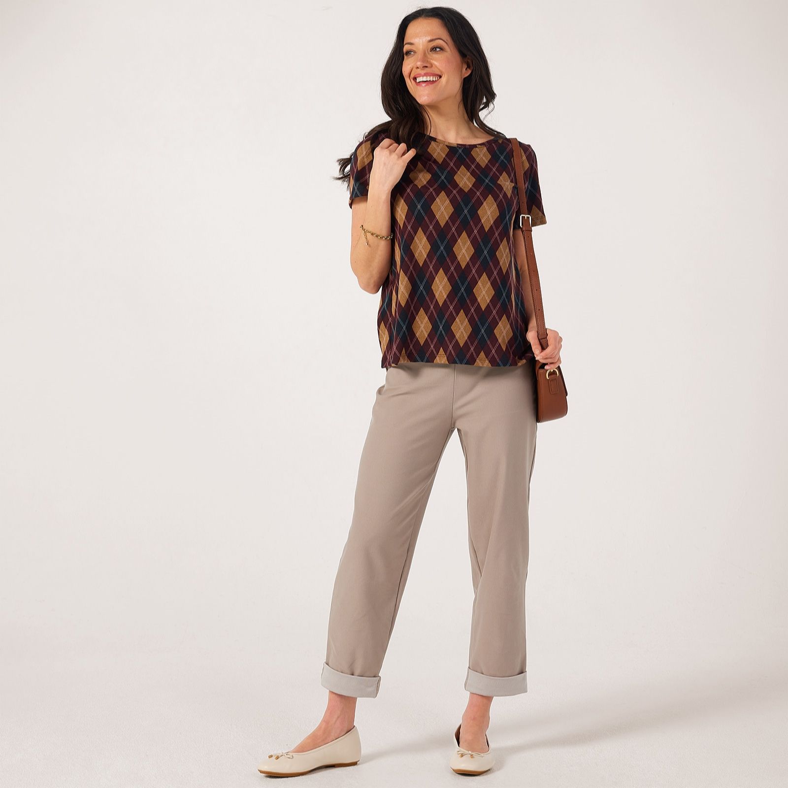 Kim & Co Deluxe Denim Knit Paris Ankle Length Narrow Leg Standard Trousers