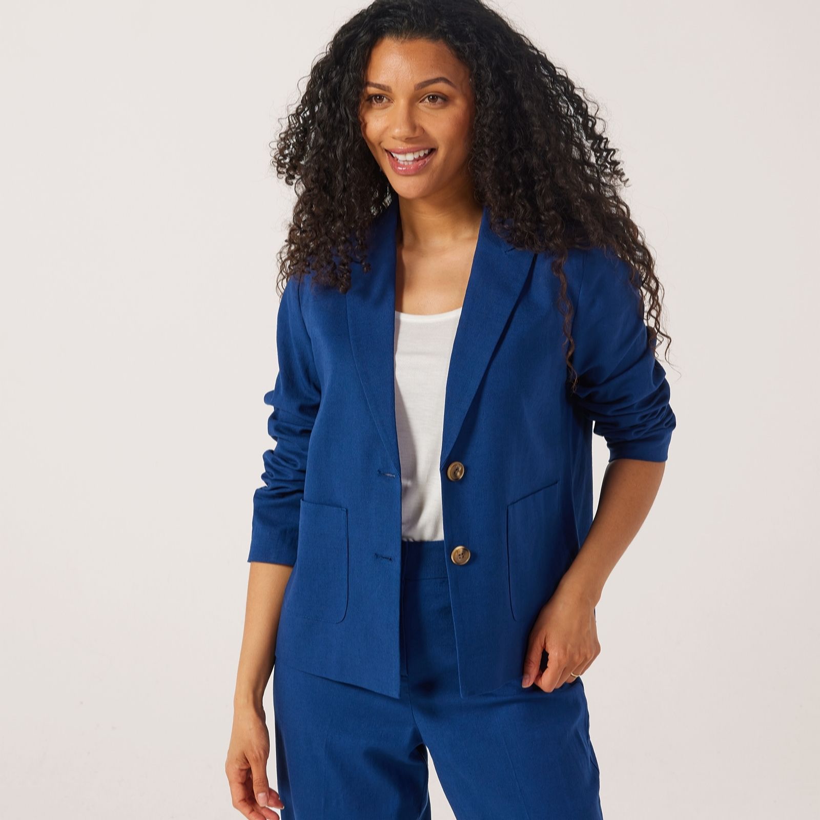 Ruth Langsford Linen Button Front Blazer