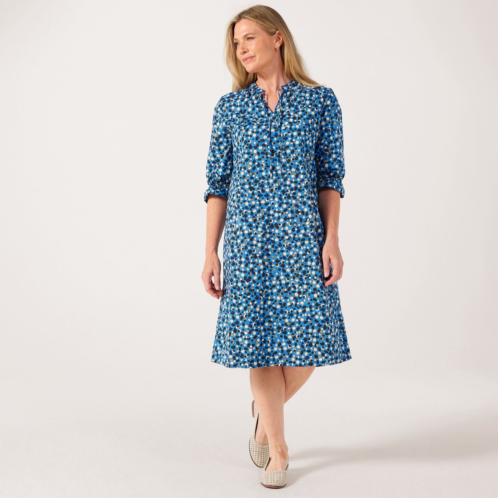 Masai Copenhagen Natalia Printed 100% Cotton Soft Poplin Dress