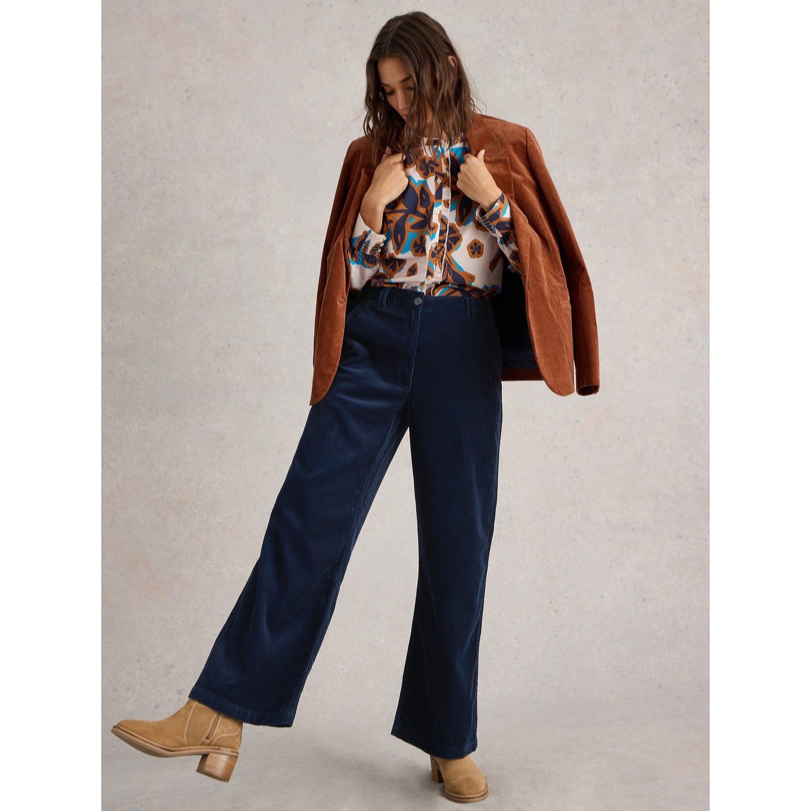 White Stuff Belle Cord Wide Leg Trouser
