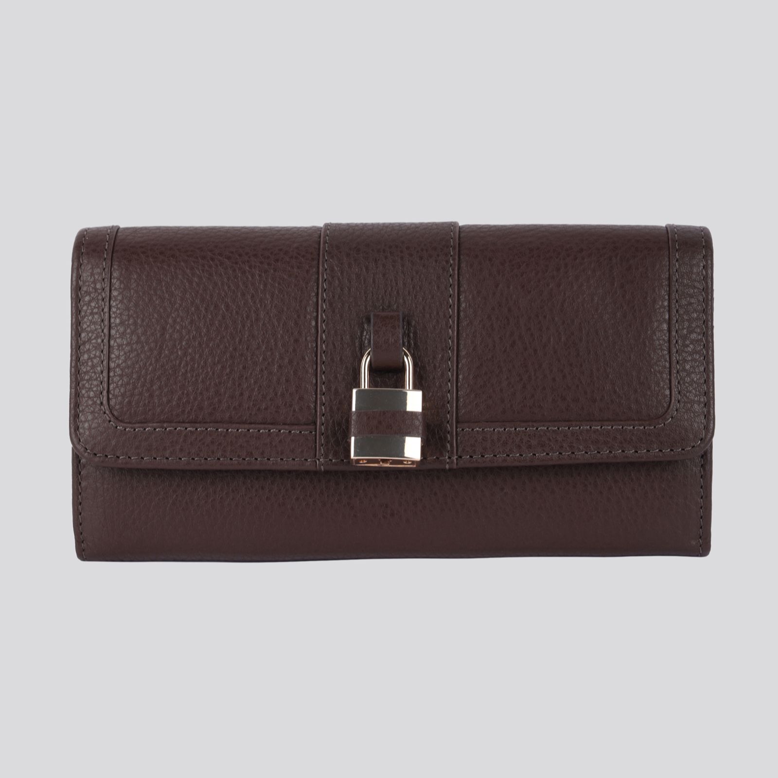 Ashwood Leather Padlock Detail Purse
