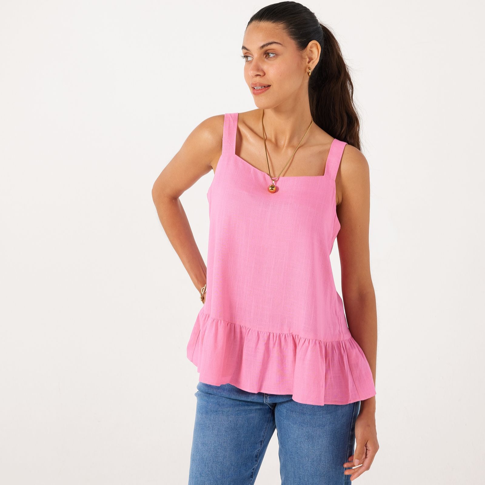 Izabel London Peplum Detail Top