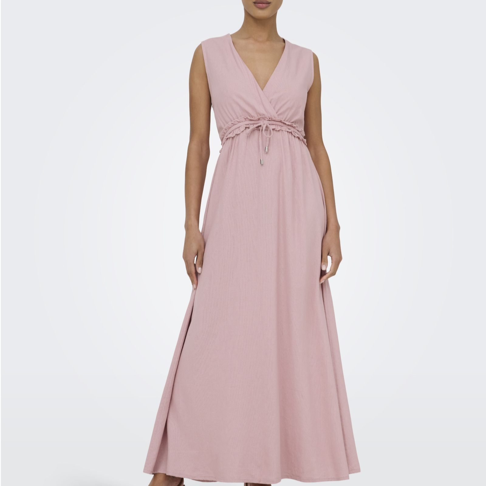 Only Goa Linen Blend Sleeveless Dress