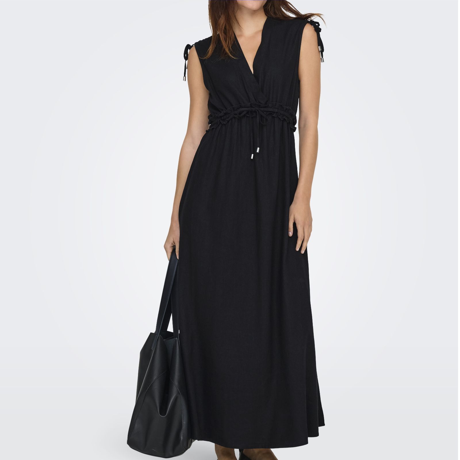 Only Goa Linen Blend Sleeveless Dress