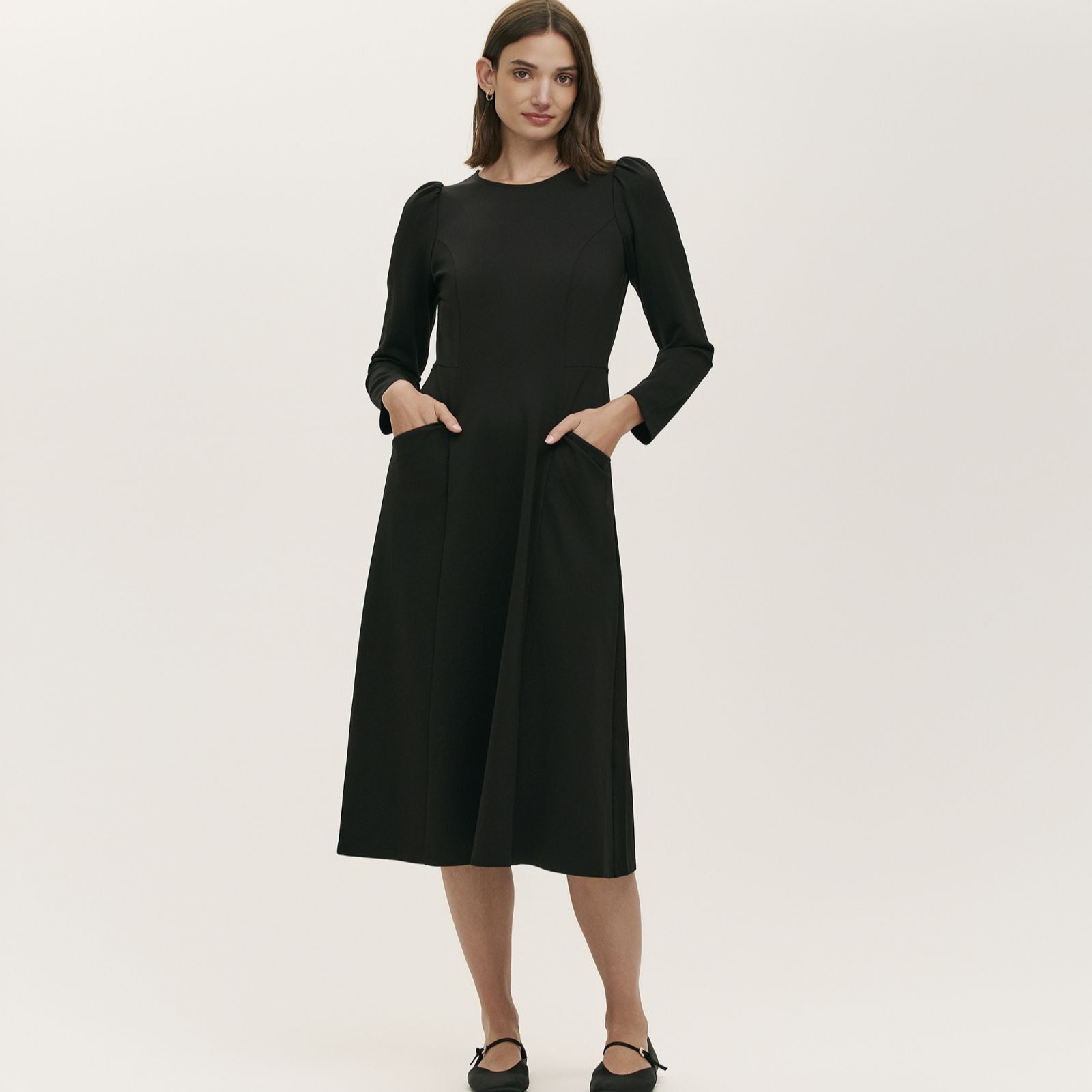 Finery London Felice Ponte Jersey Midi Dress Petite