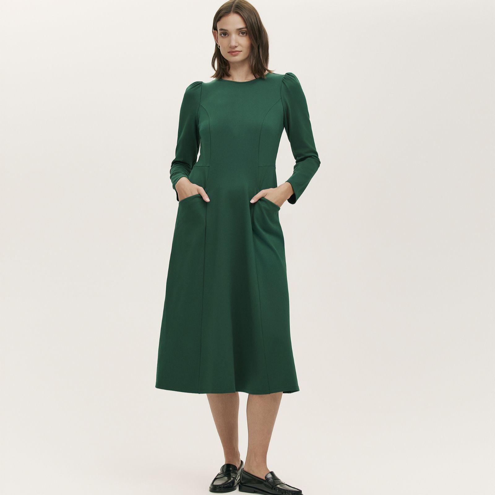 Finery London Felice Ponte Jersey Midi Dress Petite