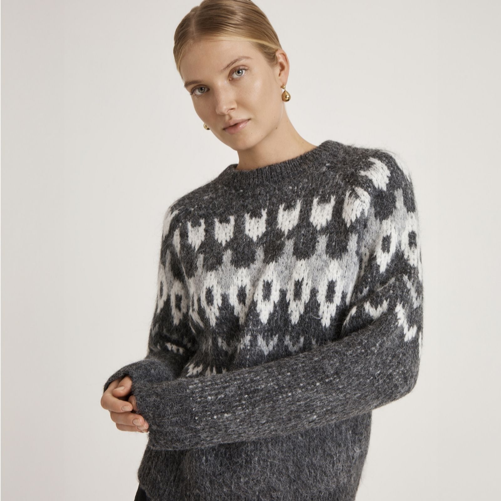 Finery London Belinda Fair Isle Knitted Jumper