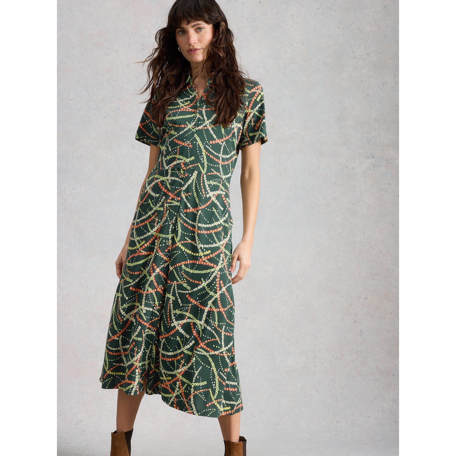 White Stuff Rua Jersey Shirt Dress