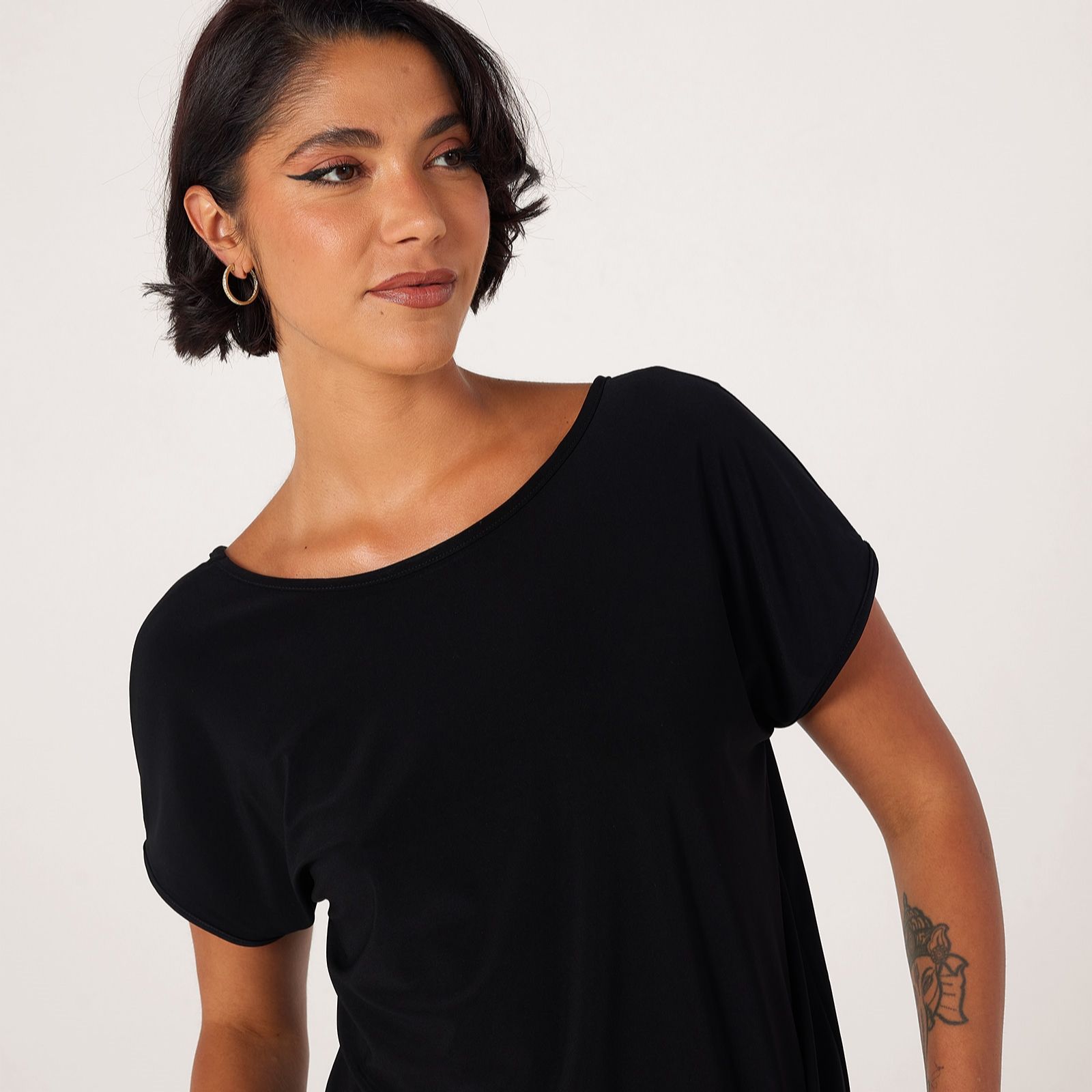 Kim & Co Brazil Jersey Short Dolman Sleeve Reversible Top
