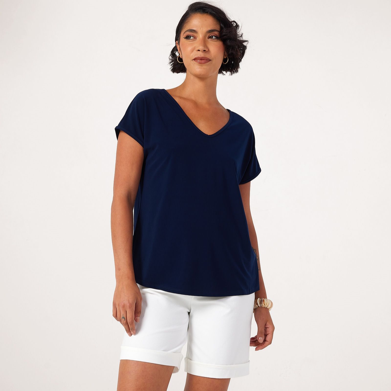Kim & Co Brazil Jersey Short Dolman Sleeve Reversible Top