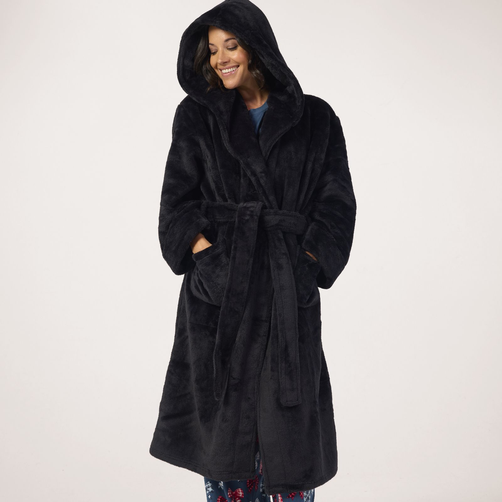 Cozee Home Plush Flannel Robe