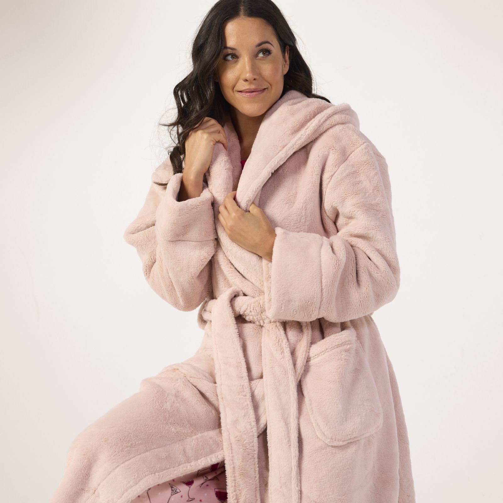 Cozee Home Plush Flannel Robe