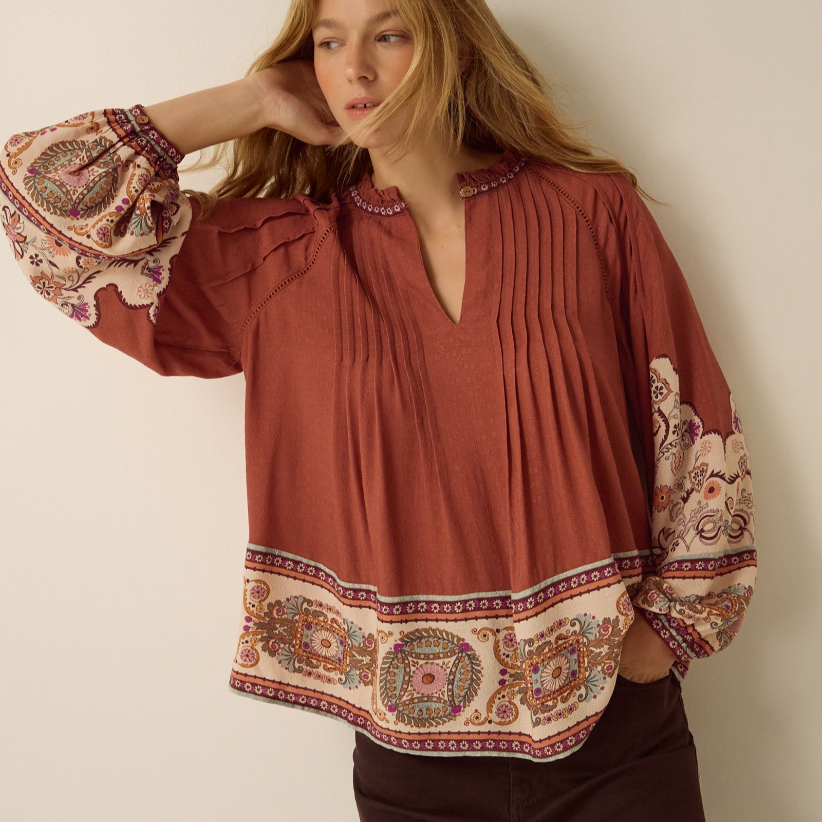 Monsoon Alexandra Print Top