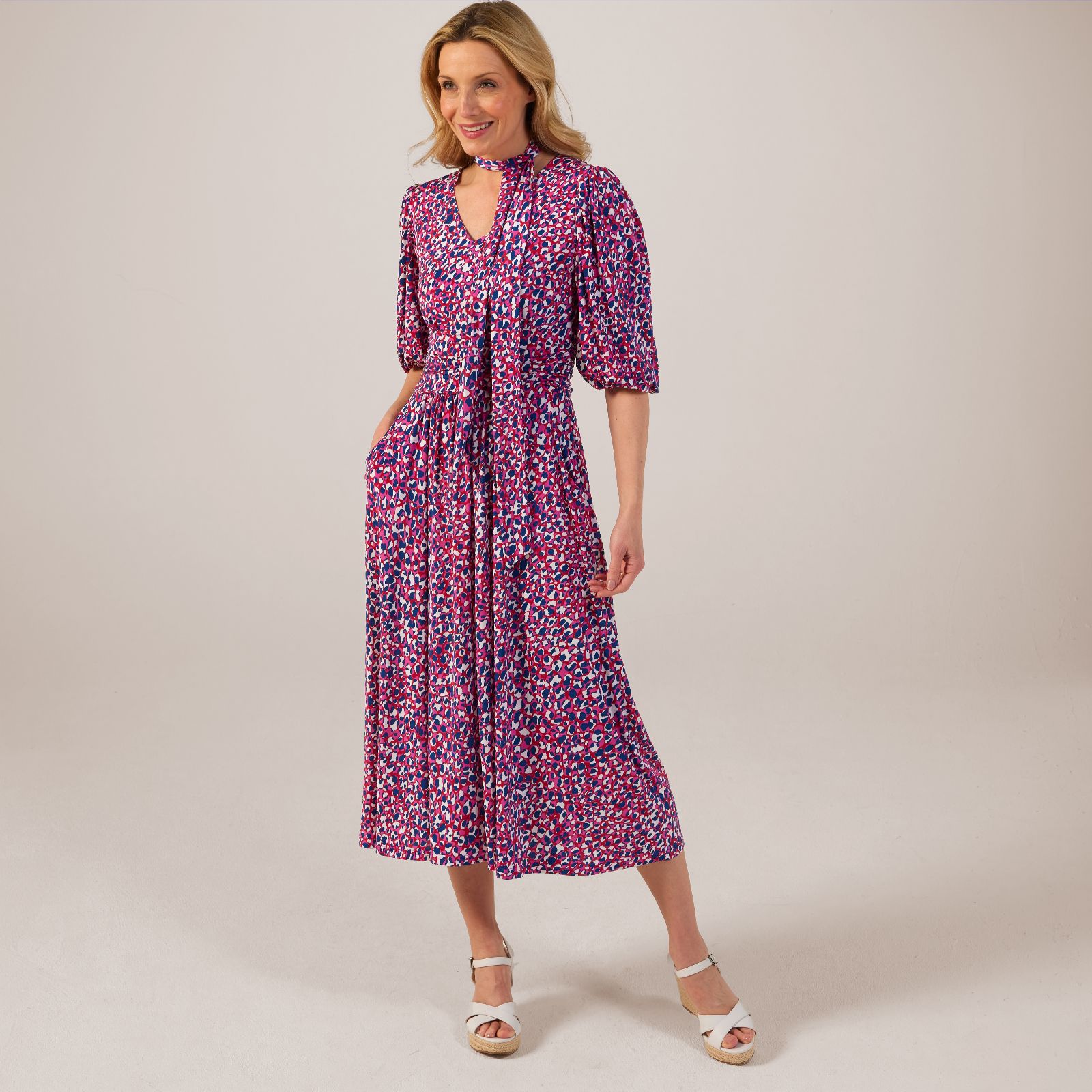 Onjenu London Esme Midi Dress - QVC UK