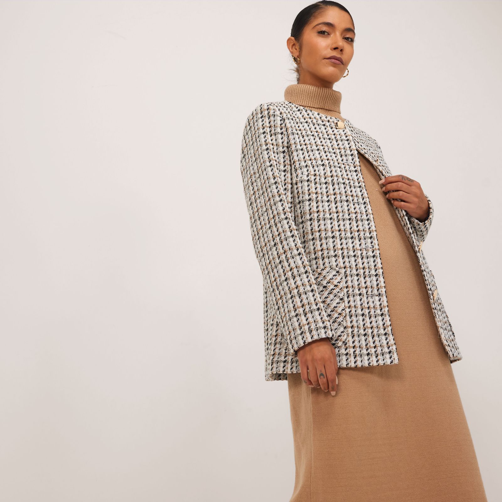 Helene Berman Tweed Enjoy Lurex Shimmer Jacket