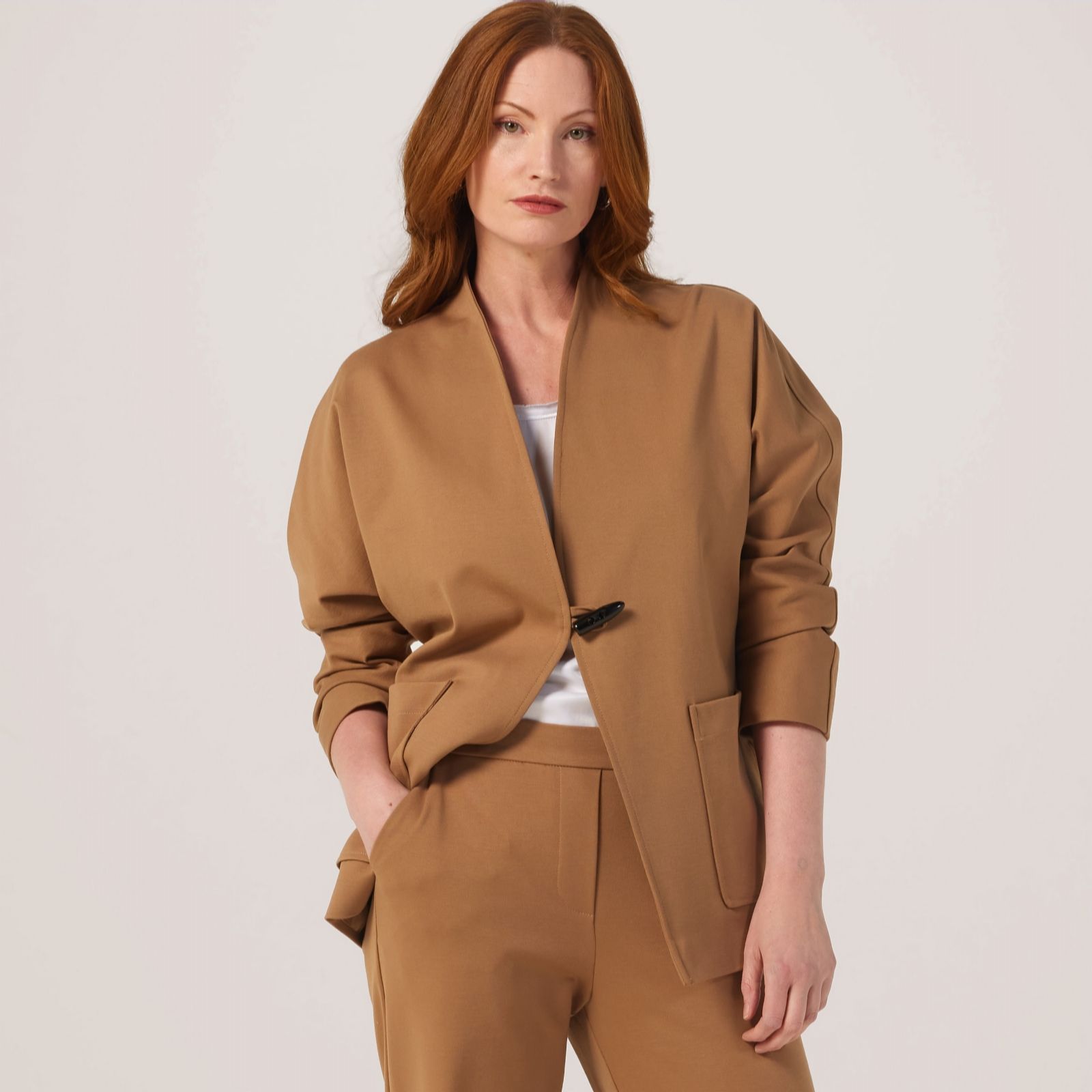 Helene Berman Ponte Toggle Button Jacket