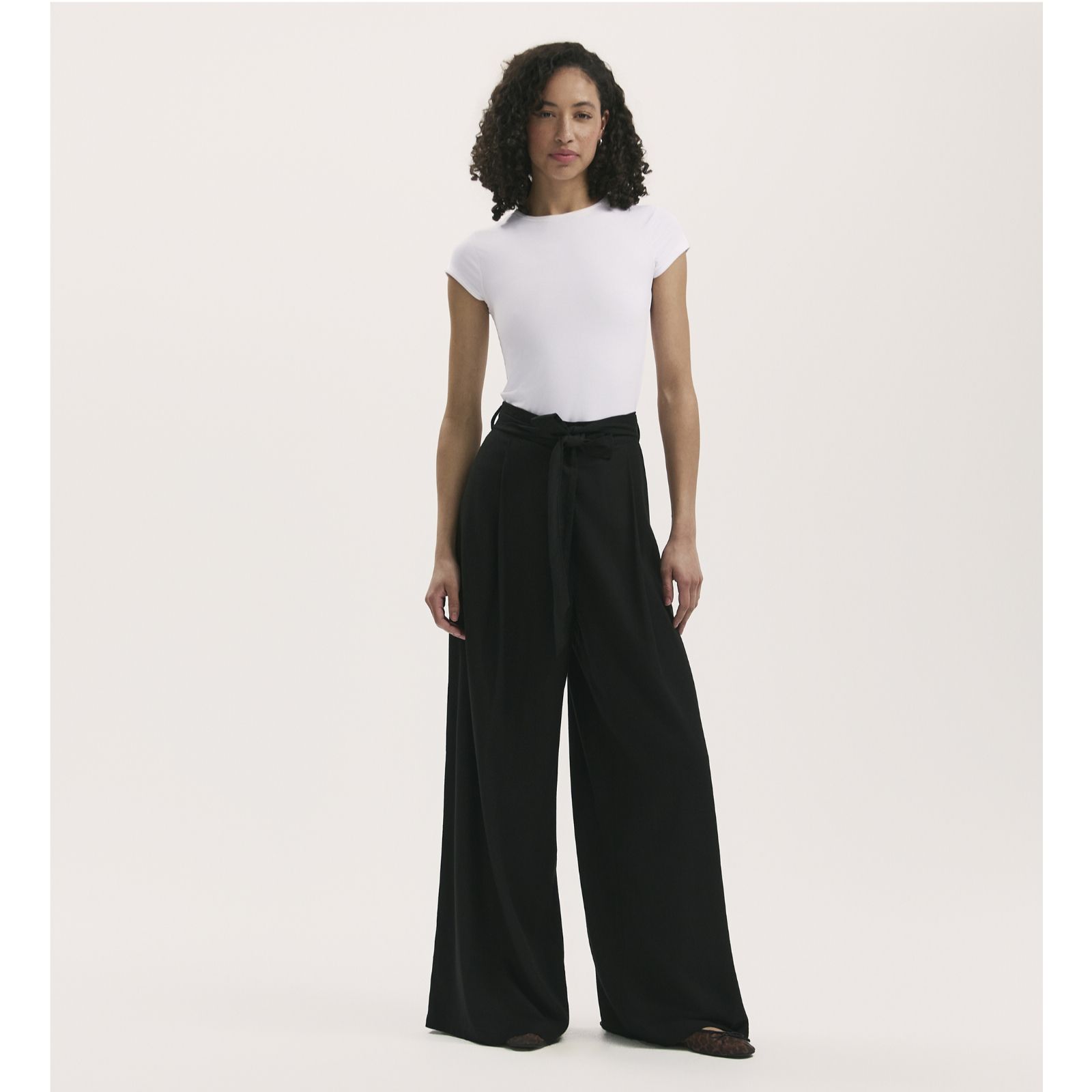 Finery London Athena Linen Viscose Mix Trousers Standard