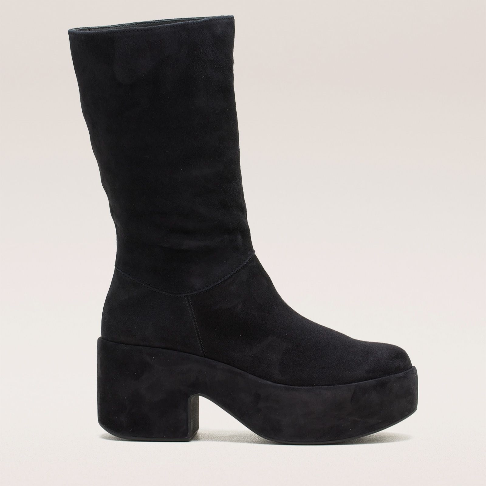 FitFlop Slouch Suede Heeled Short Boots