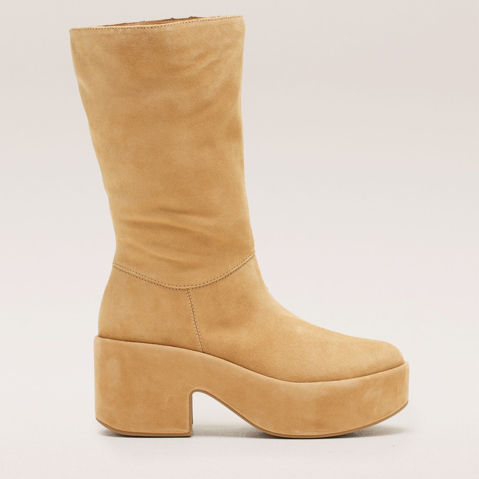 FitFlop Slouch Suede Heeled Short Boots
