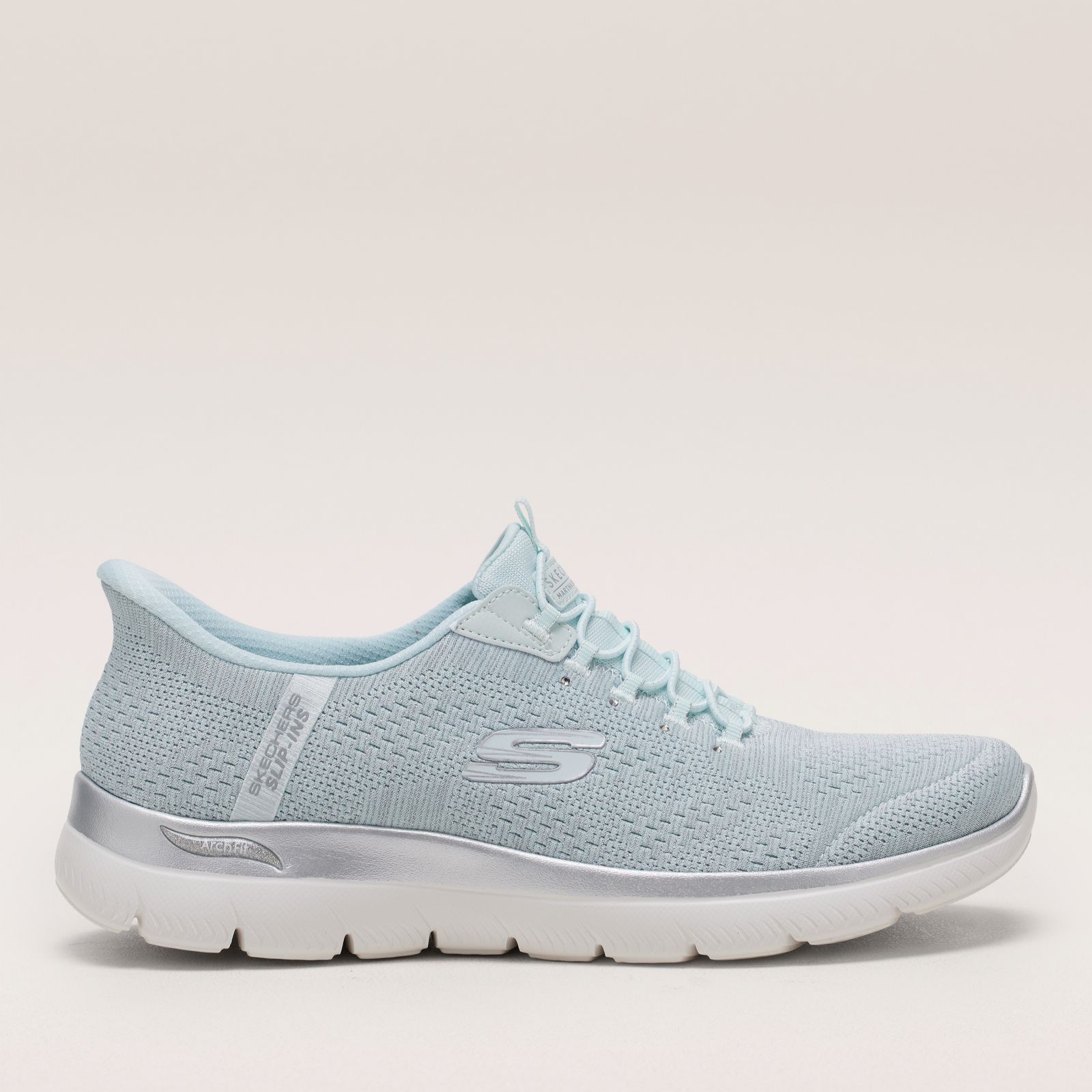 Skechers Arch Fit Summits Soft Shimmer Slip-Ins Trainers