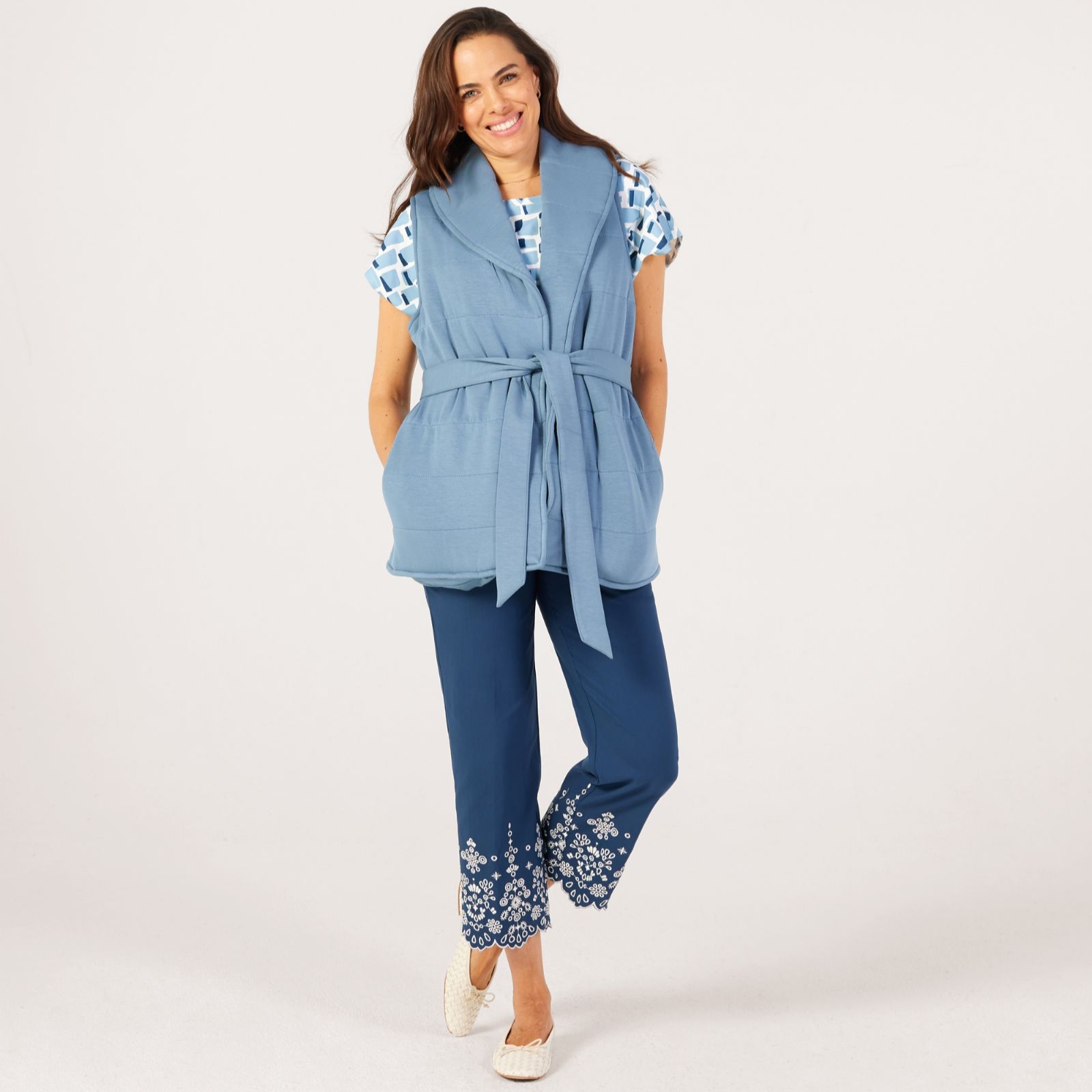 MarlaWynne Collection Quilted Cloud Knit Gilet