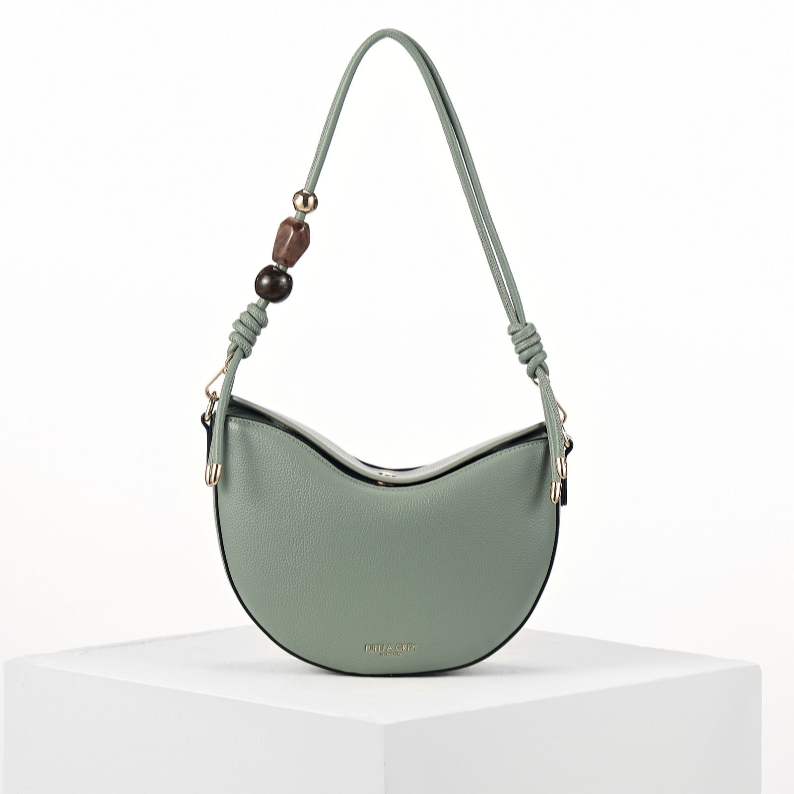 Luella Grey Cora Small Saddle Cross-Body Bag