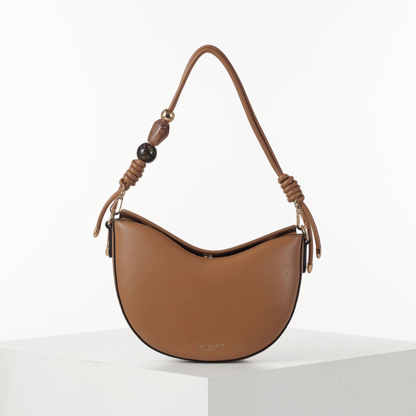 Luella Grey Cora Small Saddle Cross-Body Bag