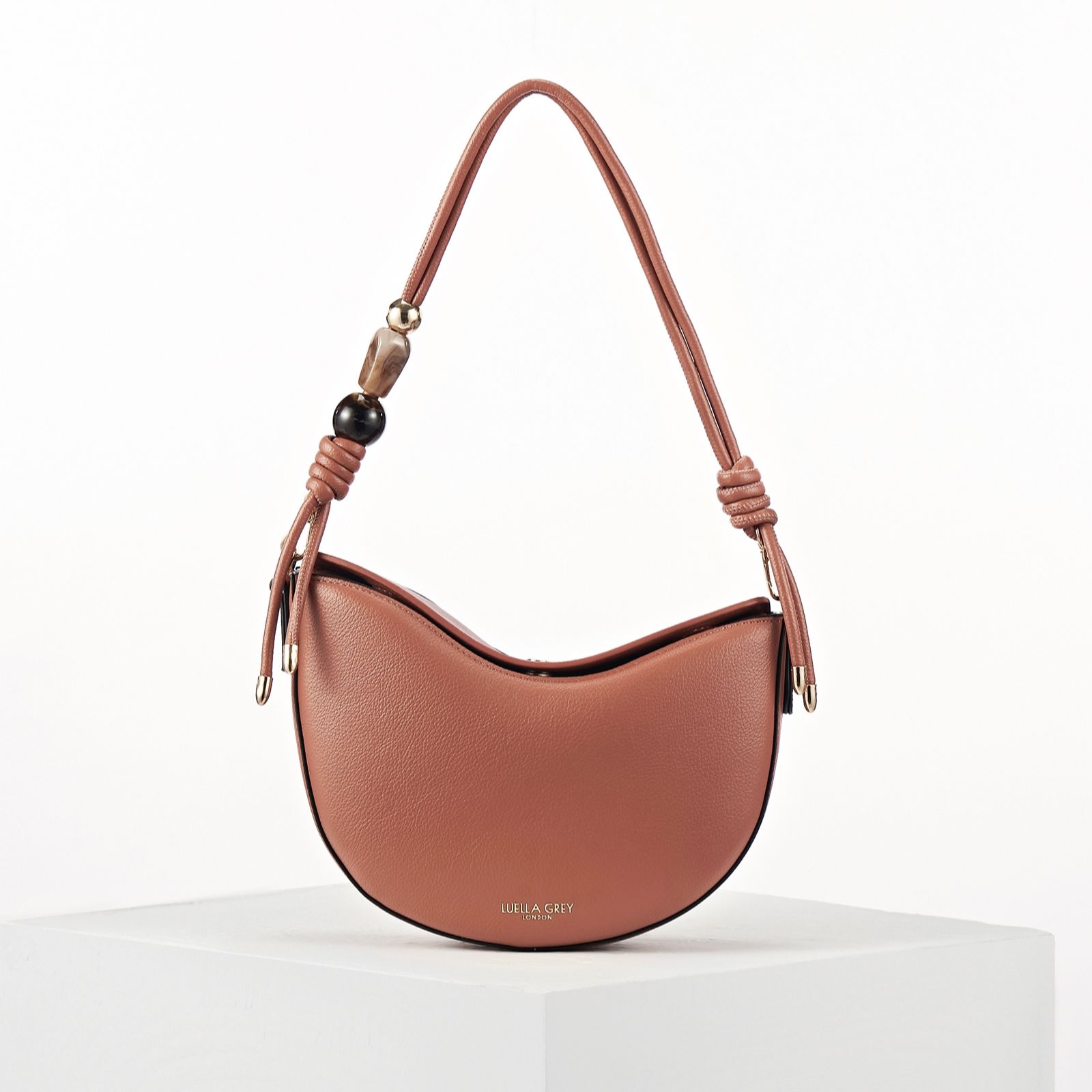 Luella Grey Cora Small Saddle Cross-Body Bag