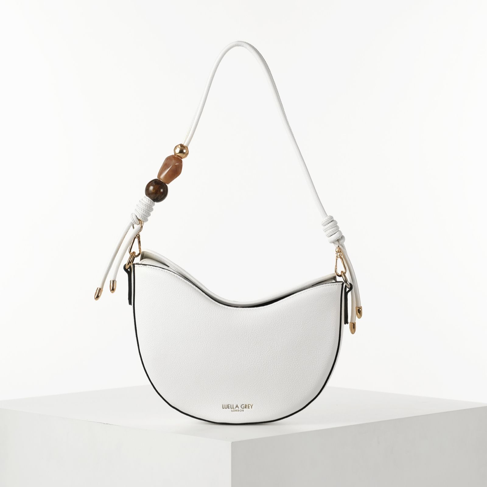 Luella Grey Cora Small Saddle Cross-Body Bag
