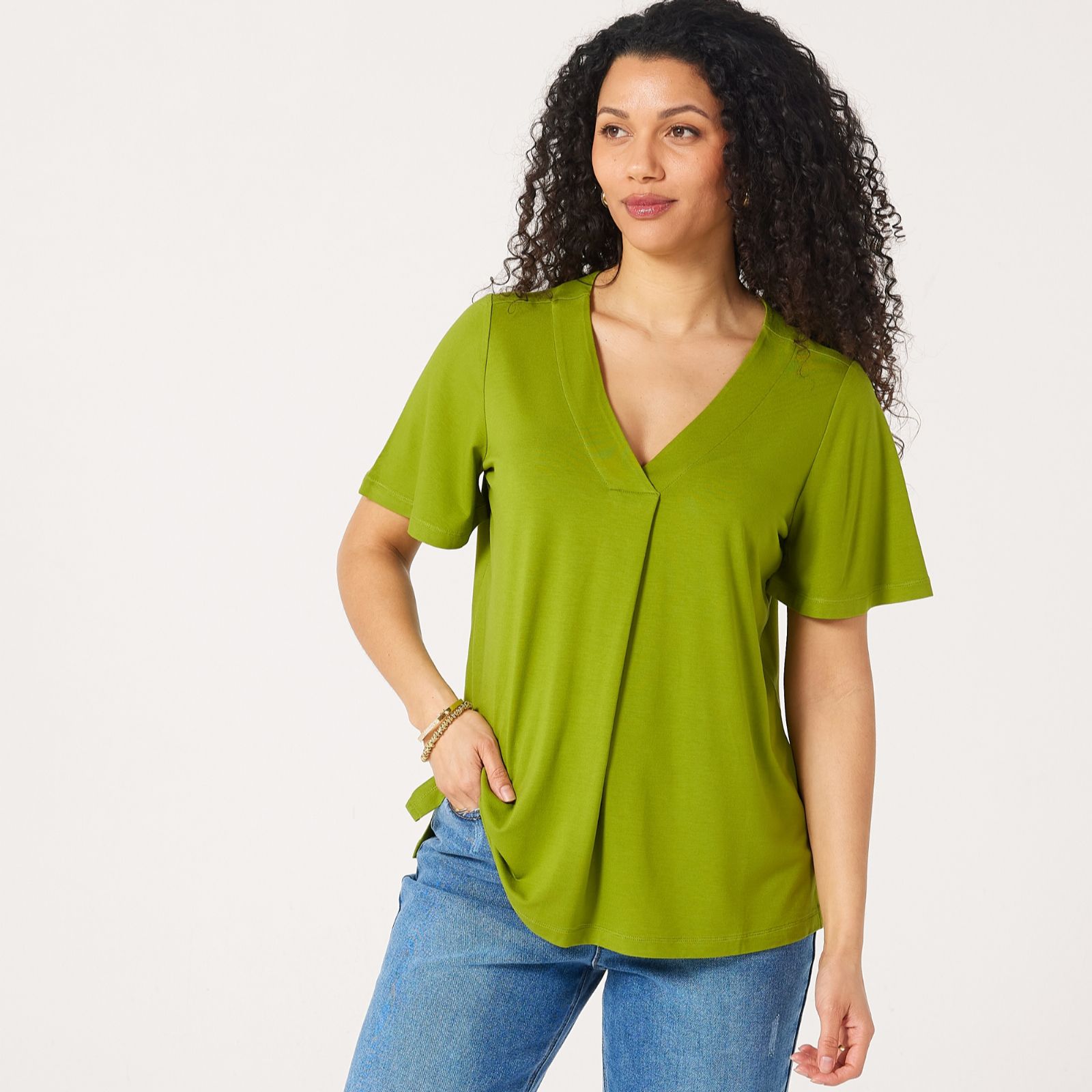 Ruth Langsford Flutter Sleeve Jersey Top