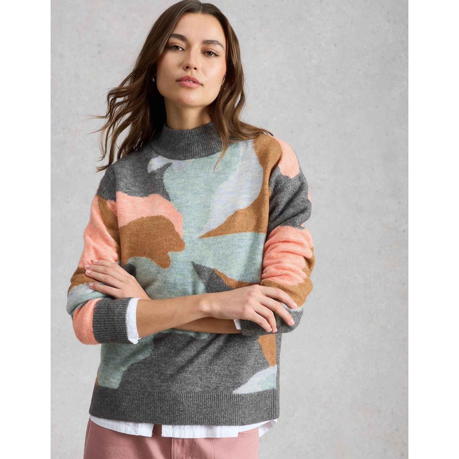 White Stuff Aria Abstract Jumper